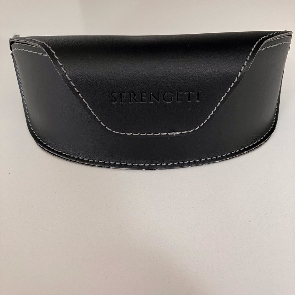 Serengeti Black Sunglasses Semi Hard Case